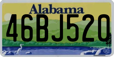AL license plate 46BJ520