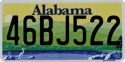 AL license plate 46BJ522
