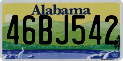 AL license plate 46BJ542