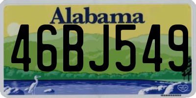 AL license plate 46BJ549