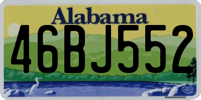 AL license plate 46BJ552