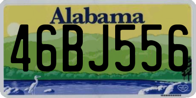 AL license plate 46BJ556