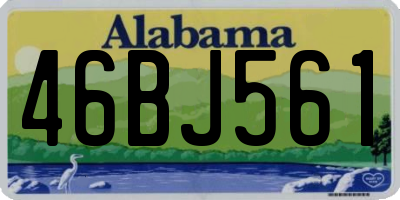 AL license plate 46BJ561