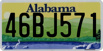 AL license plate 46BJ571