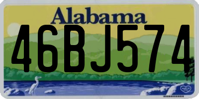 AL license plate 46BJ574