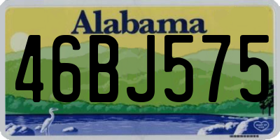 AL license plate 46BJ575
