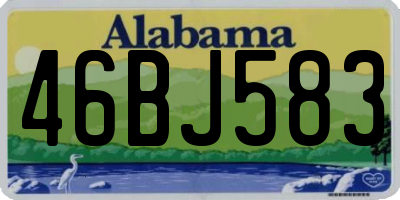 AL license plate 46BJ583