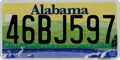 AL license plate 46BJ597