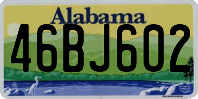 AL license plate 46BJ602