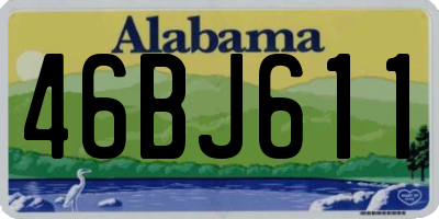 AL license plate 46BJ611