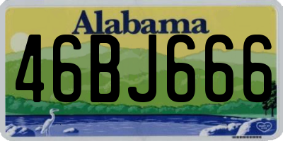 AL license plate 46BJ666