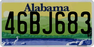 AL license plate 46BJ683