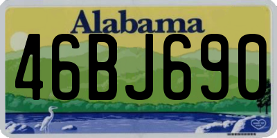 AL license plate 46BJ690