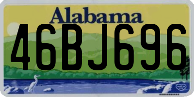 AL license plate 46BJ696
