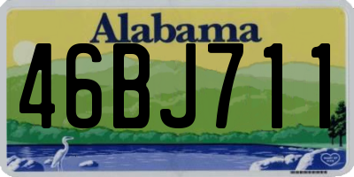 AL license plate 46BJ711