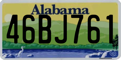 AL license plate 46BJ761