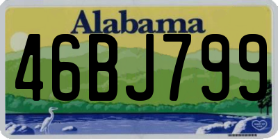 AL license plate 46BJ799