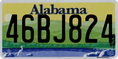 AL license plate 46BJ824