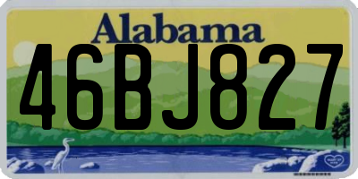 AL license plate 46BJ827