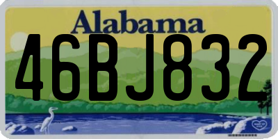 AL license plate 46BJ832