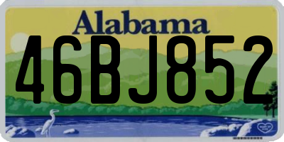 AL license plate 46BJ852