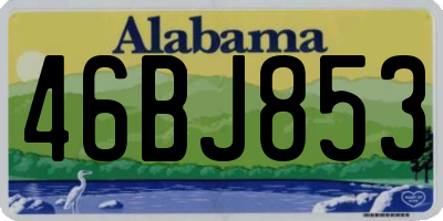 AL license plate 46BJ853