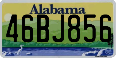 AL license plate 46BJ856