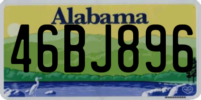 AL license plate 46BJ896
