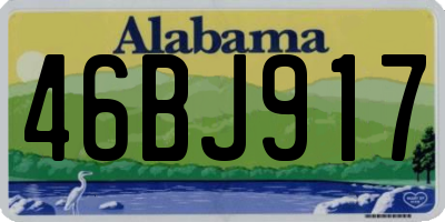 AL license plate 46BJ917