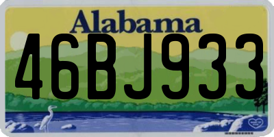 AL license plate 46BJ933