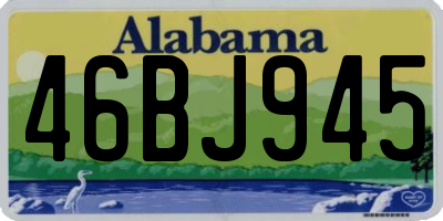 AL license plate 46BJ945