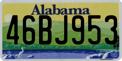 AL license plate 46BJ953