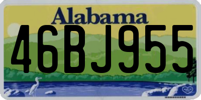 AL license plate 46BJ955