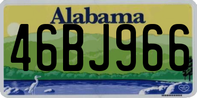 AL license plate 46BJ966