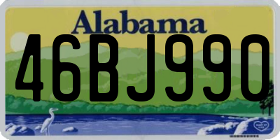 AL license plate 46BJ990
