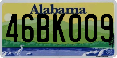 AL license plate 46BK009