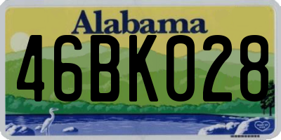 AL license plate 46BK028