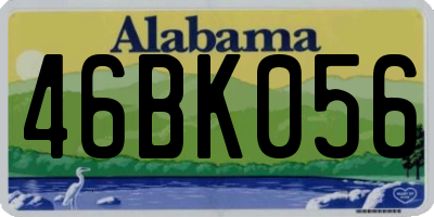 AL license plate 46BK056