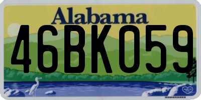 AL license plate 46BK059