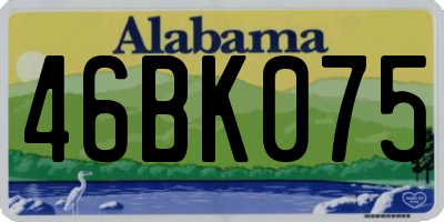 AL license plate 46BK075