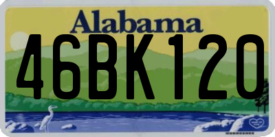 AL license plate 46BK120