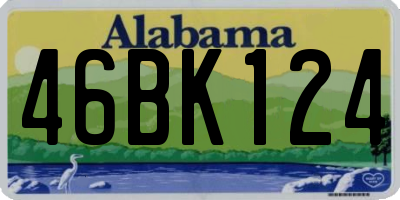 AL license plate 46BK124