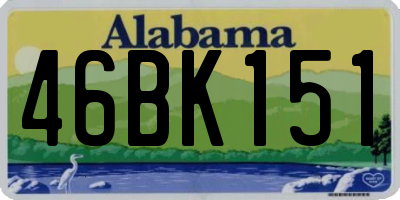 AL license plate 46BK151