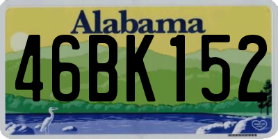 AL license plate 46BK152