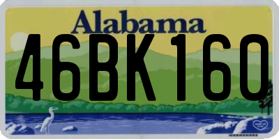 AL license plate 46BK160