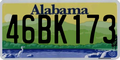 AL license plate 46BK173