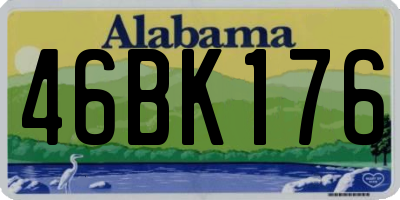 AL license plate 46BK176