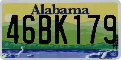 AL license plate 46BK179