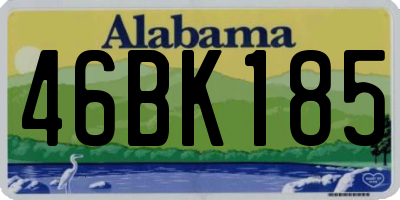 AL license plate 46BK185
