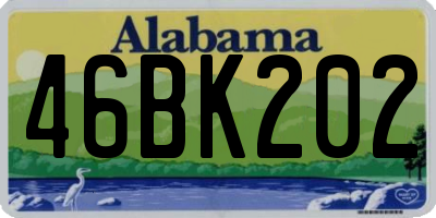 AL license plate 46BK202